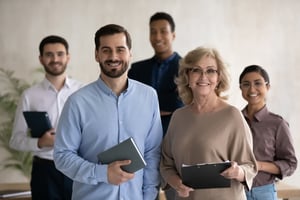 Office Staff Smiling